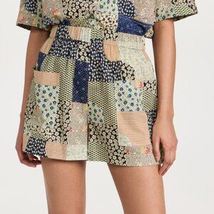 SEA NY Louie Patchwork Shorts - XS